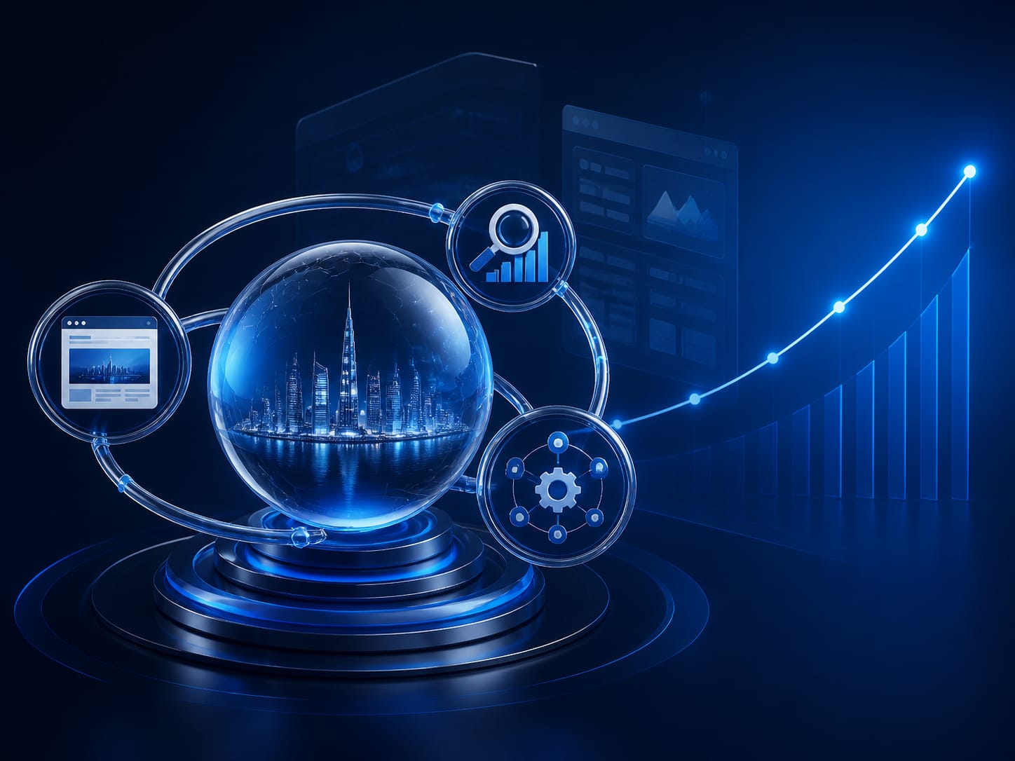 Connected website, SEO analytics and business automation strategy for UAE growth
